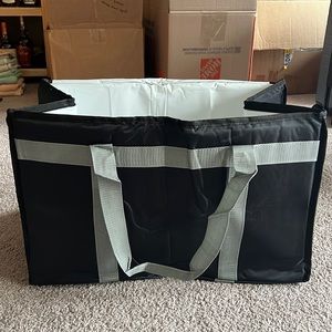 Bodadon collapsible insulated food bag w/zipper lid, black/gray, XXL, Amazon